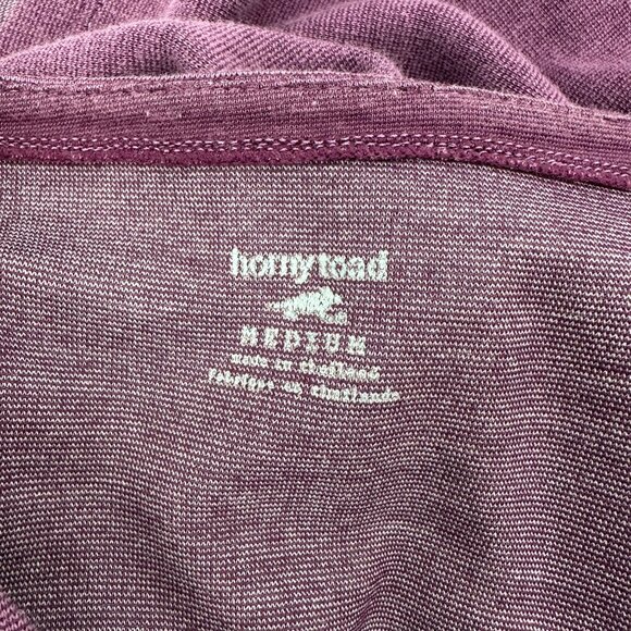 Horny Toad Womens Purple Tomboy Faux Wrap Tencel Blend Long Sleeve Dress Size M - Picture 7 of 10